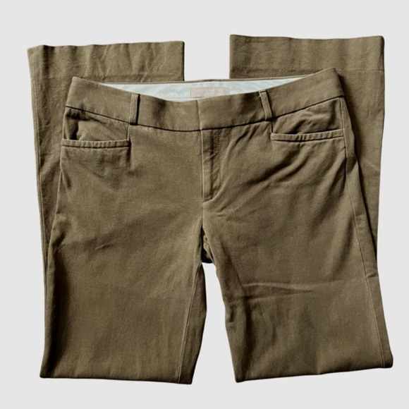 Banana Republic Sloan Flared Fit Mid-Rise Pants Taupe/Brown- Size 6 - Picture 3 of 6